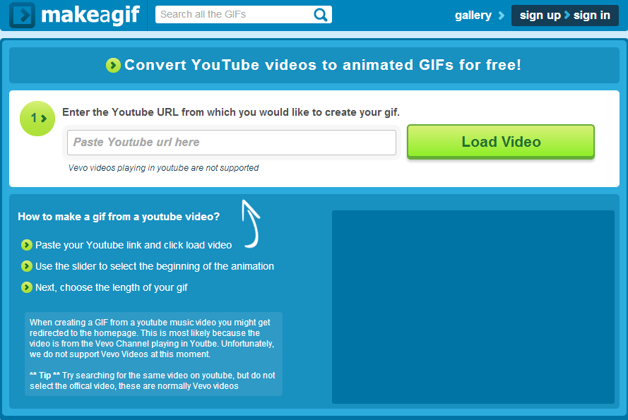 Create Animated GIF from YouTube Video