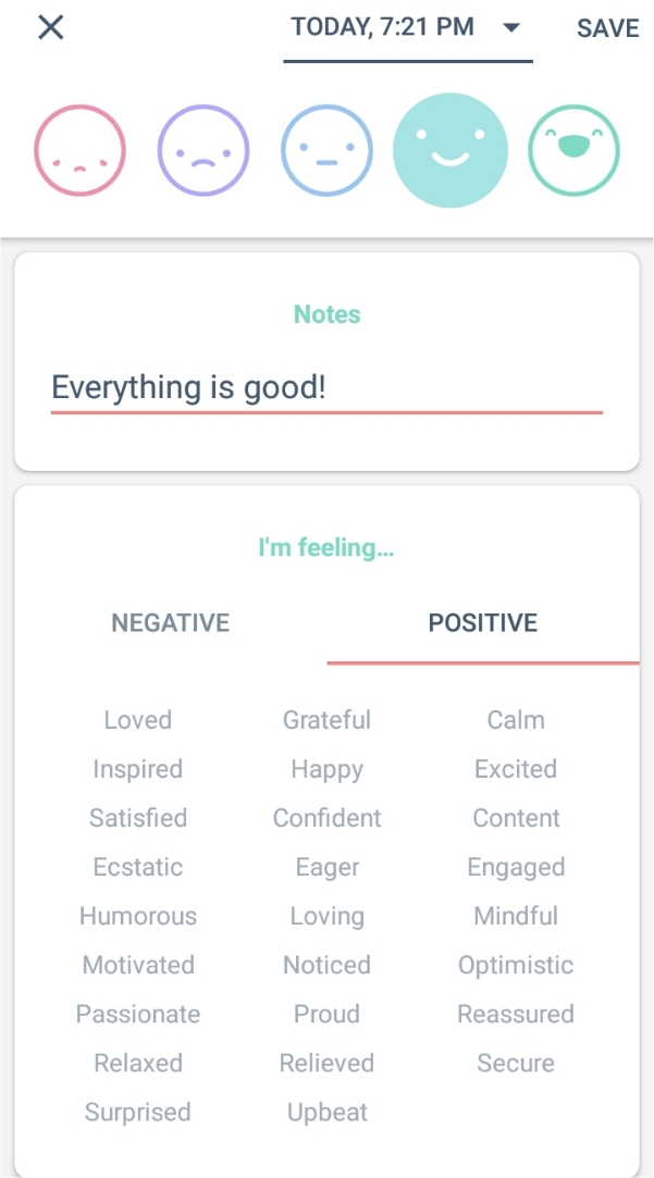 Tracking Mood Status using Remente App